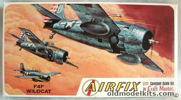 Airfix 1/72 F4F Wildcat Craftmaster Issue, 1203-50 plastic model kit